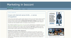 Desktop Screenshot of marketinginbocconi.com